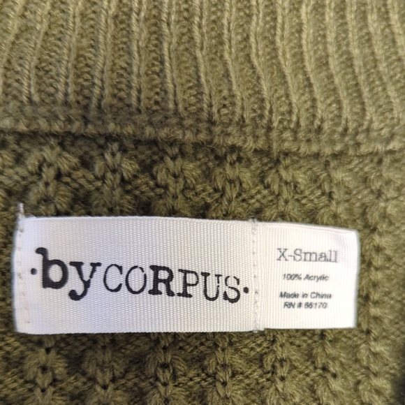 Urban Outfitters by Corpus Knit Cardigan Sweater Green Size XSmall hipster - Picture 5 of 6